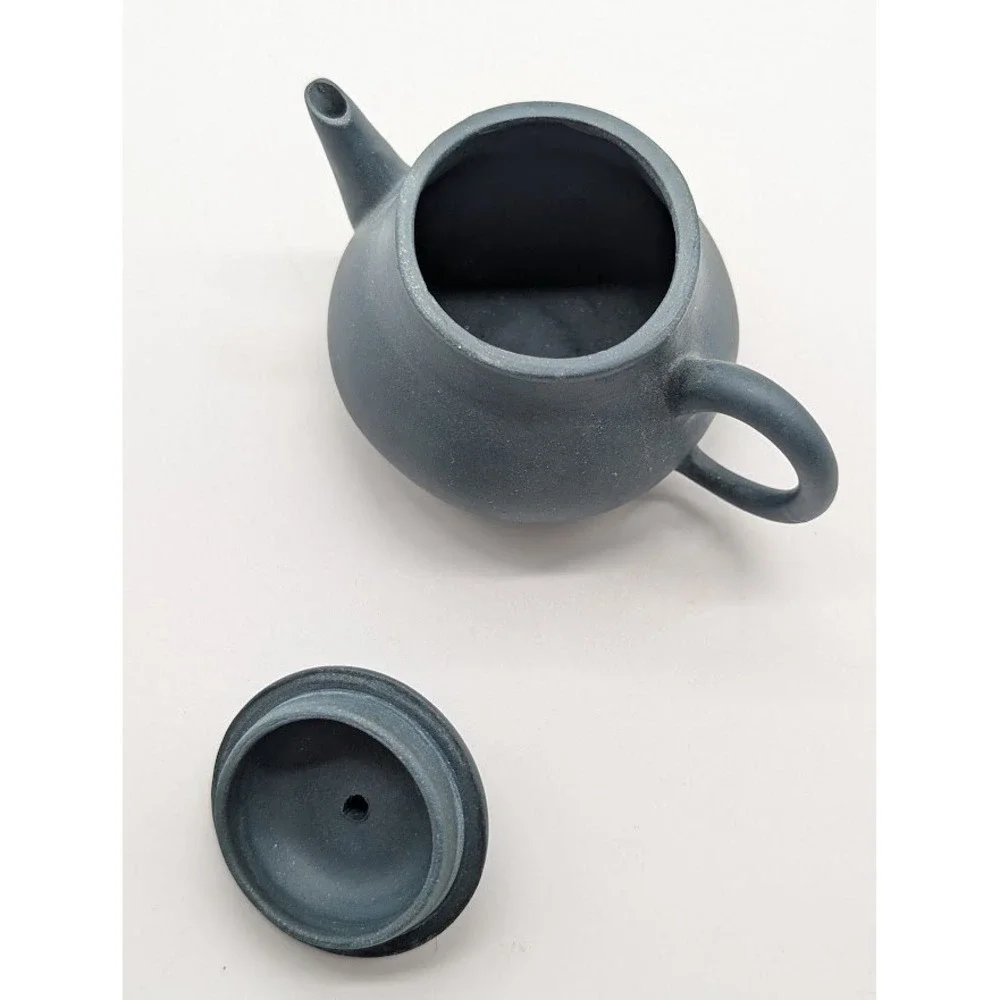 100cc Yixing‎ Zisha Gongfu Shui Ping Blue Clay Teapot 2